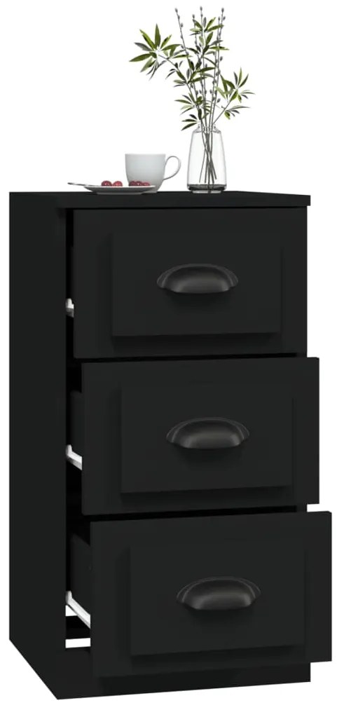 Aparador 36x35,5x67,5 cm derivados de madeira preto