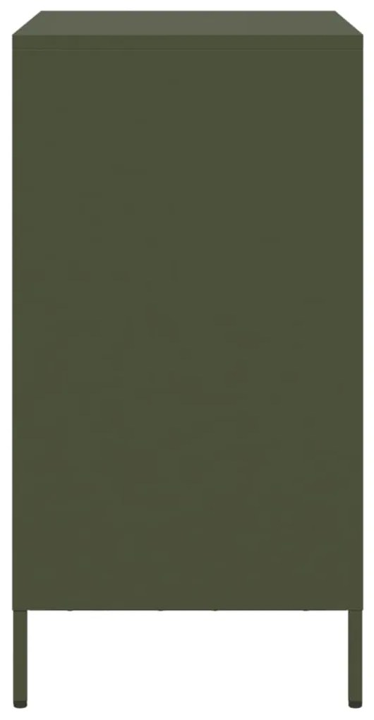 Aparador 68x39x73,5 cm aço laminado a frio verde-azeitona
