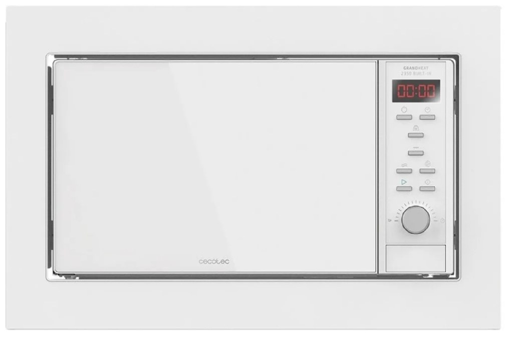 Micro-ondas GrandHeat 2350 Built-in Branco 900W, integralável, 23 litros, brilho, 9 funções pré-configuradas, Quick Start, temporizador [Classe energé