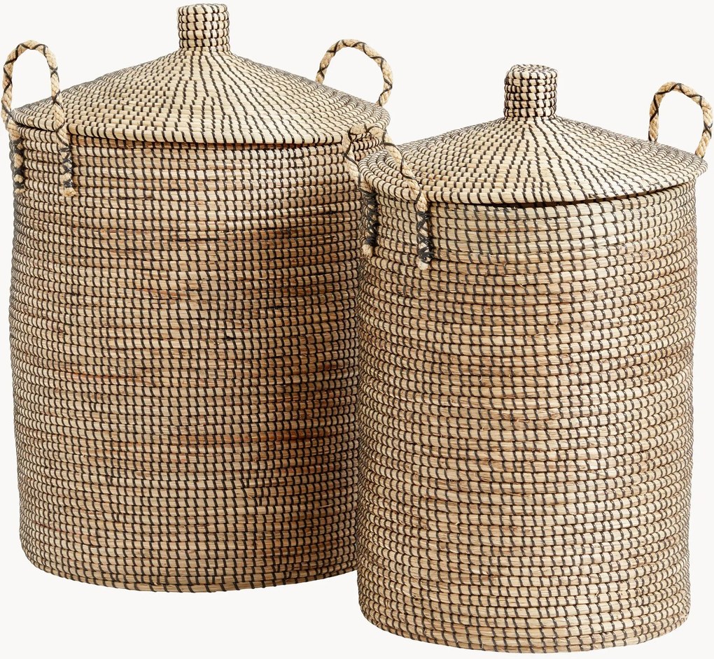 Cestos para roupa suja Luna, conjunto de 2