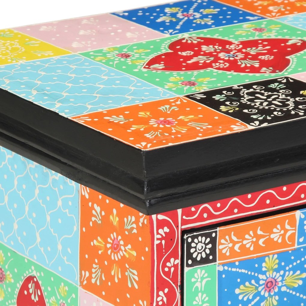 Criado-Mudo 2 pcs Multicolorido 40x35x45 cm Madeira de Engenharia