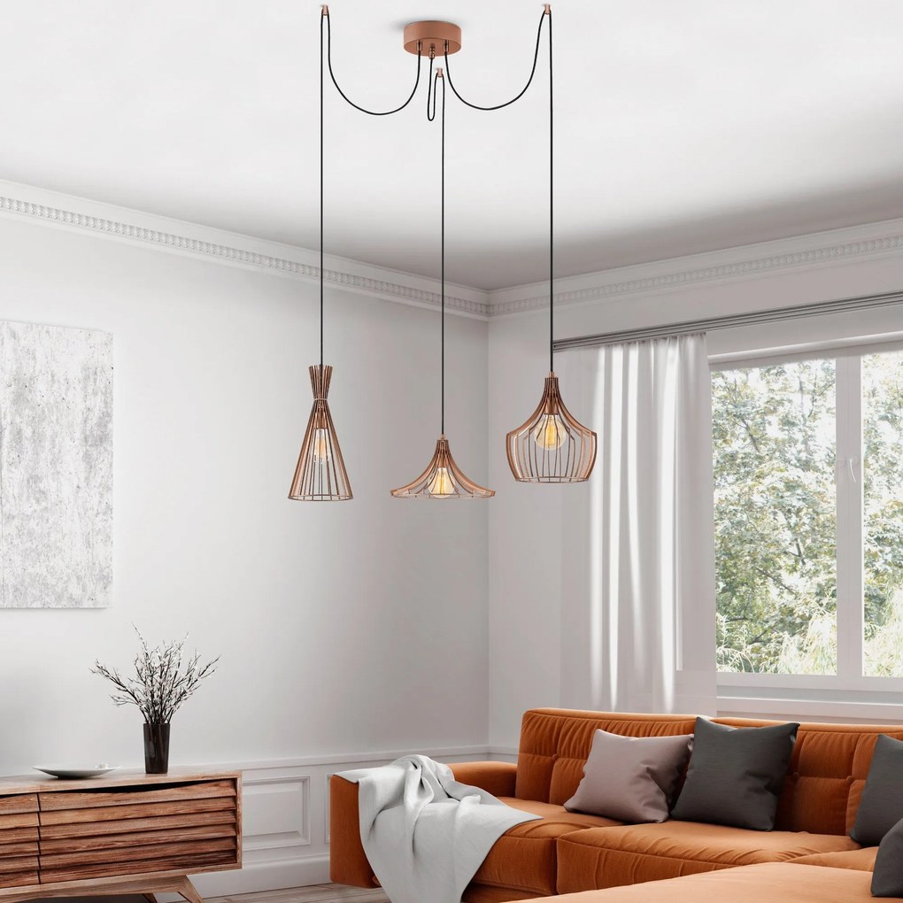 Candeeiro Chandelier Mezopotamya – Cobre – 114 cm x 130 cm