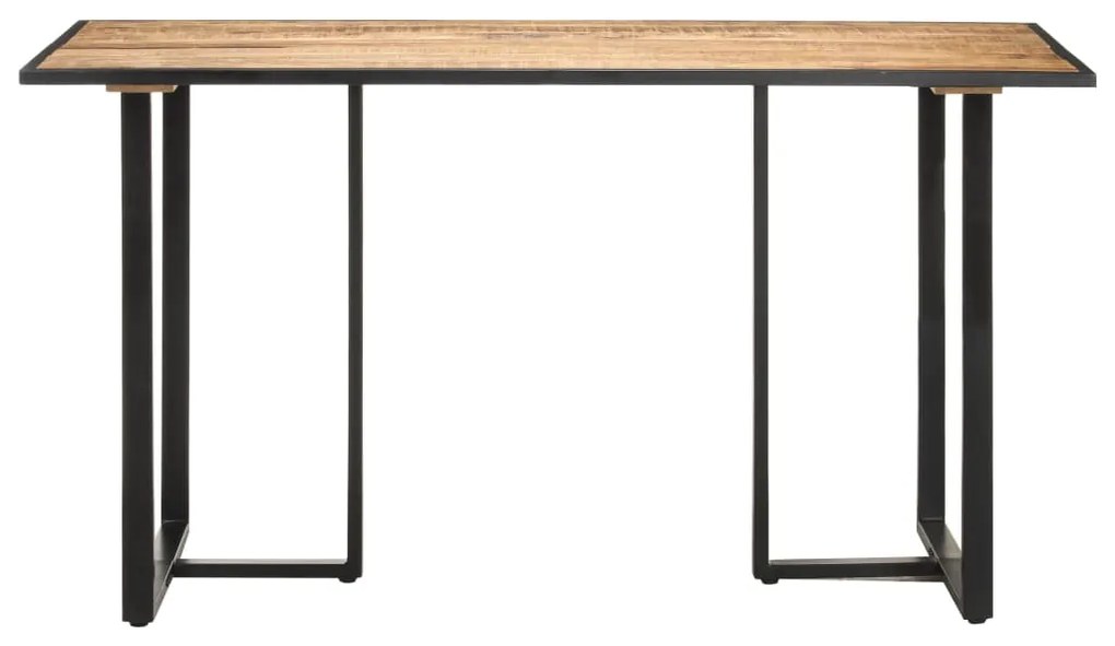 Mesa de jantar 140 cm madeira de mangueira áspera