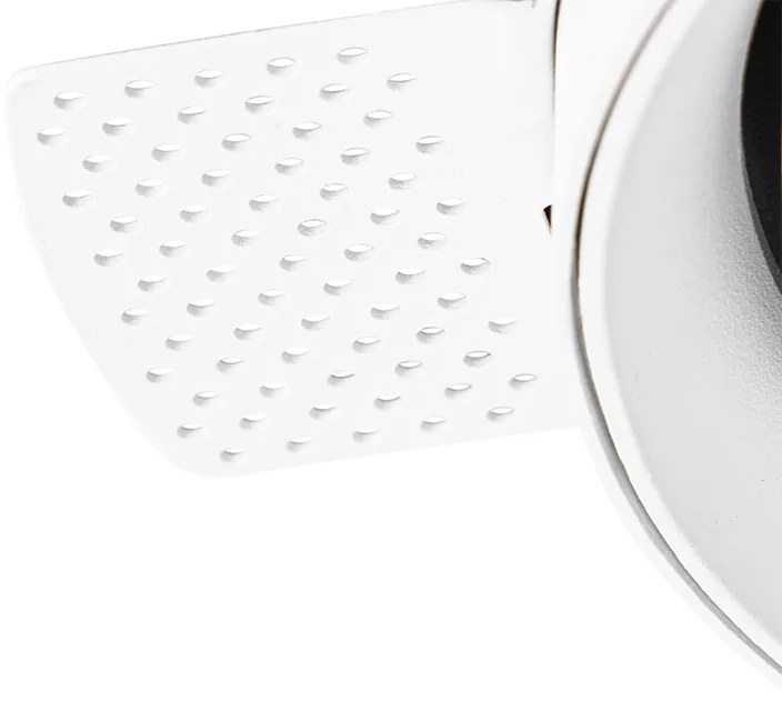 Foco embutido moderno branco GU10 AR111 redondo sem moldura - Oneon Honey Moderno