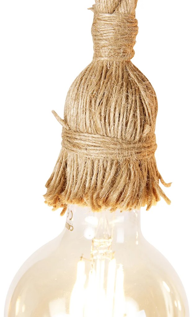 Candeeiro de suspensão inteligente preto 6-luzes incl. Wifi G95 - Plural