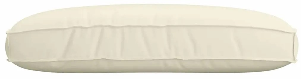 Cushion para Palete para Assento Creme 120x80x12 cm Tecido Oxford