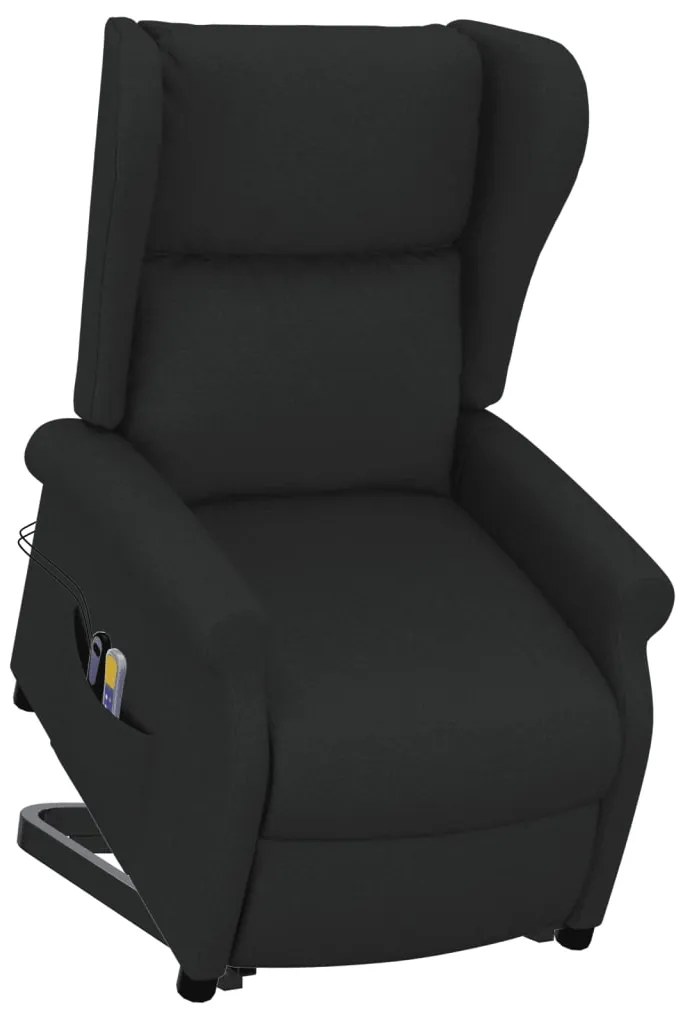Poltrona de massagens elevatória tecido preto