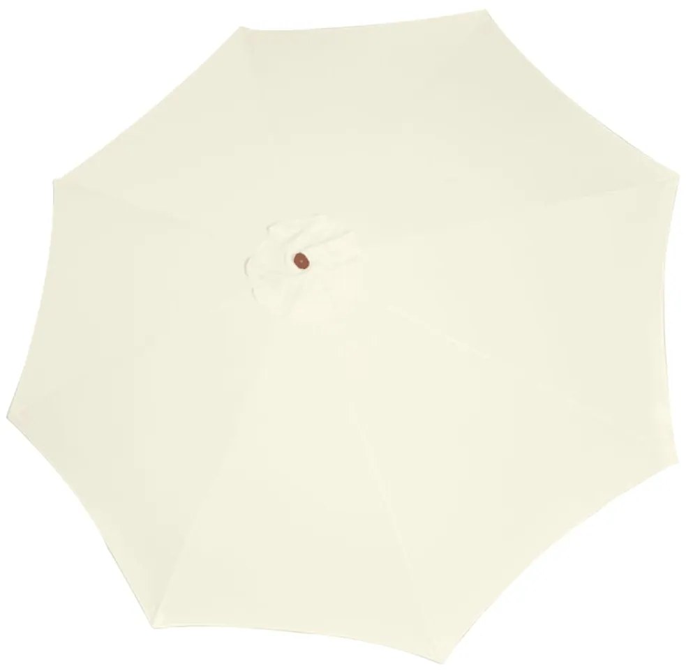 Guarda-sol 300x258 cm branco areia