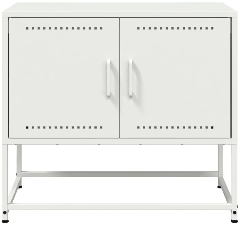 Móvel de TV 68,5x39x60,5 cm aço branco