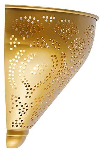 Candeeiro de parede oriental dourado - Zayn Oriental