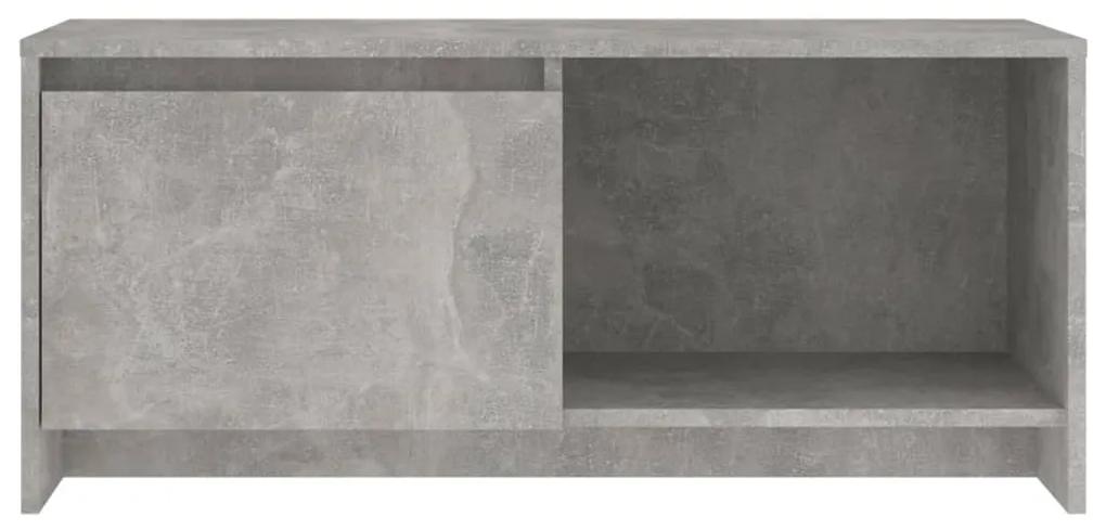 Móvel de TV 90x35x40 cm aglomerado cinzento cimento