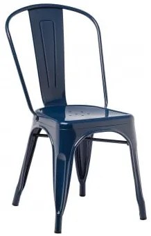 Pack De 2 Cadeiras Empilháveis Em Aço Lix Azul- Marinho - Sklum