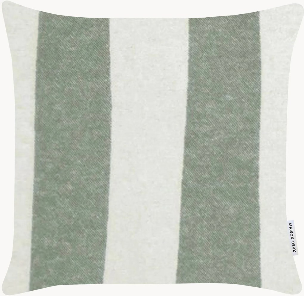 Capa de almofada decorativa em lã da Nova Zelândia Rough Stripe