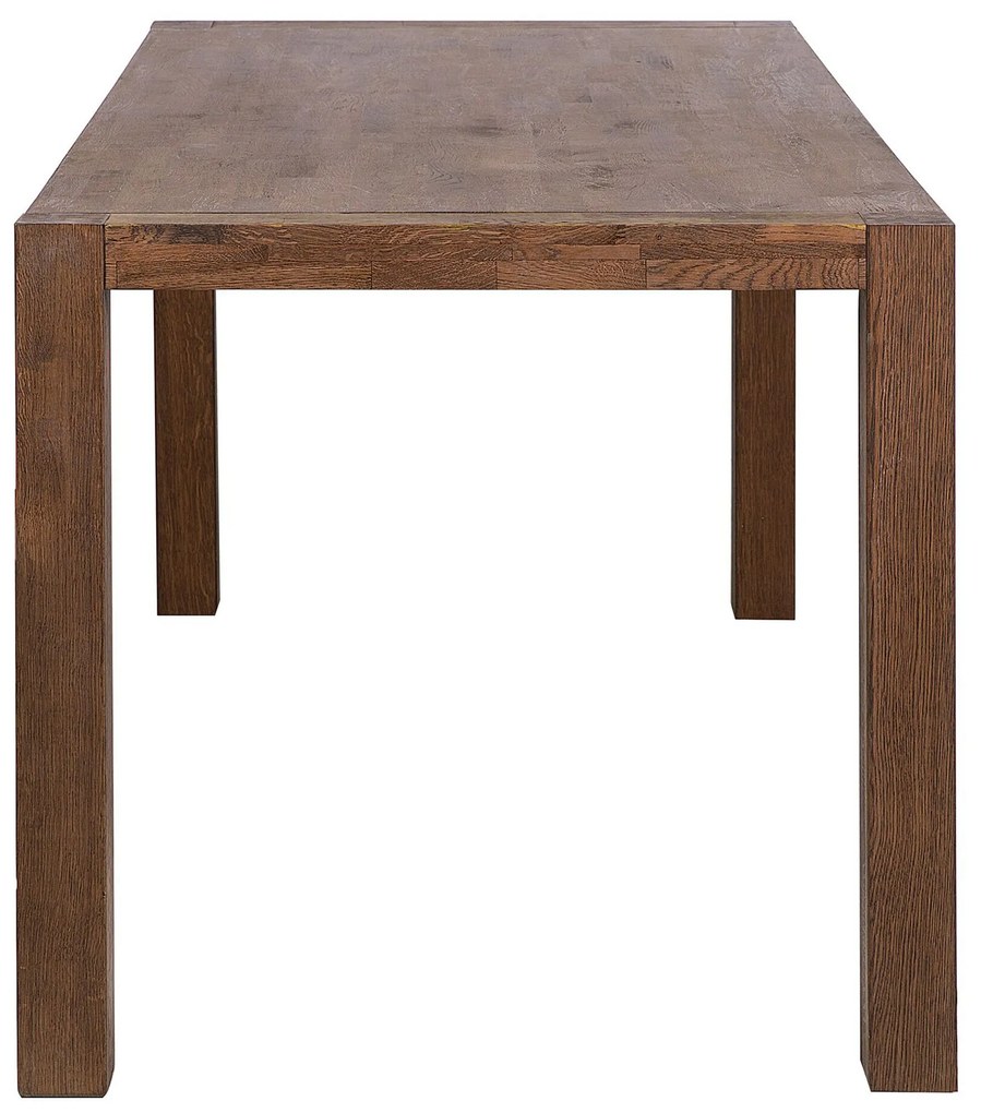 Mesa de jantar em madeira castanha escura 180 x 85 cm NATURA Beliani