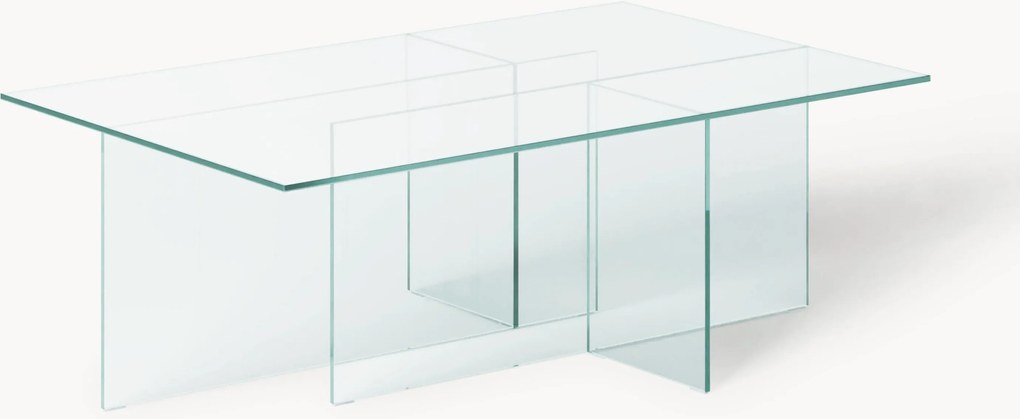 Mesa de centro de vidro Anouk, L 102 cm
