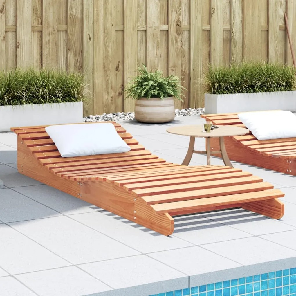 vidaXL Espreguiçadeira 205x80x31,5 cm pinho maciço castanho-mel