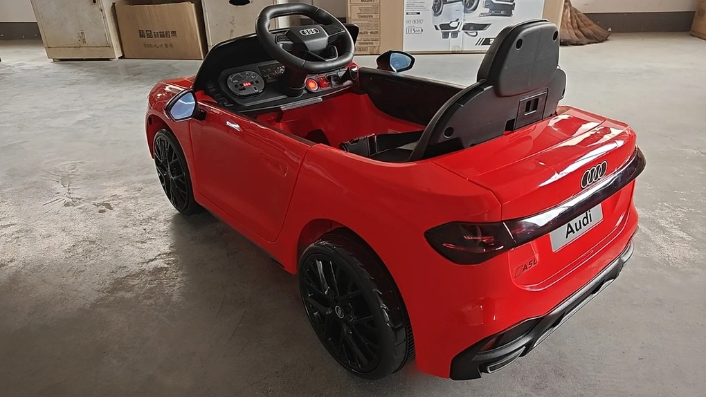 AIYAPLAY Carro Elétrico para Crianças 12V Audi A5L com Controle Remoto, Bateria de Lítio, 2 Motores, Vermelho | Aosom Portugal