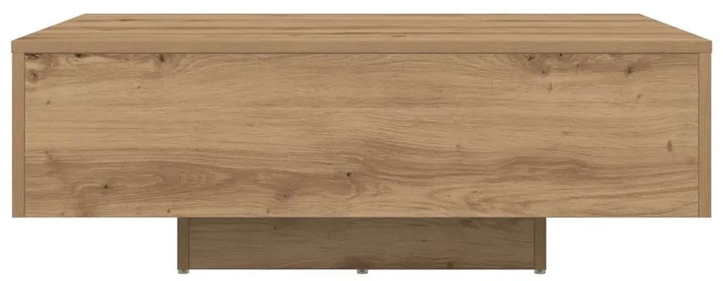 Mesa de centro vidaXL com luzes LED Carvalho Artesanal 85x55x31 cm