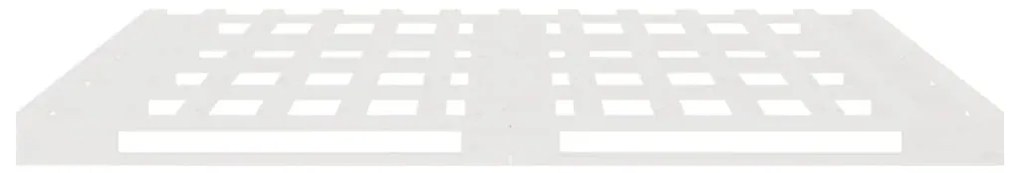 Cama de paletes 140x200 cm pinho maciço branco