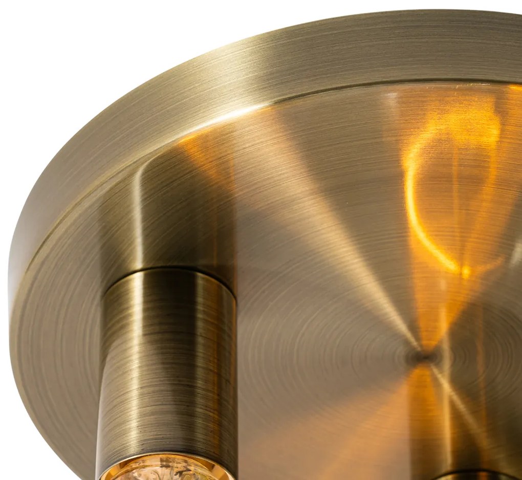 LED Plafon Inteligente Bronze Redondo Incl. 3 Wifi G95 - Facil Moderno