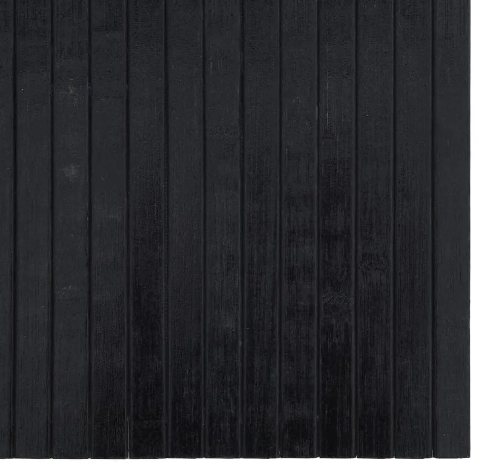 Tapete retangular 100x500 cm bambu preto