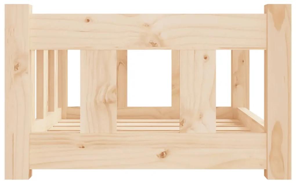 Cama para cães 55,5x45,5x28 cm madeira de pinho maciça