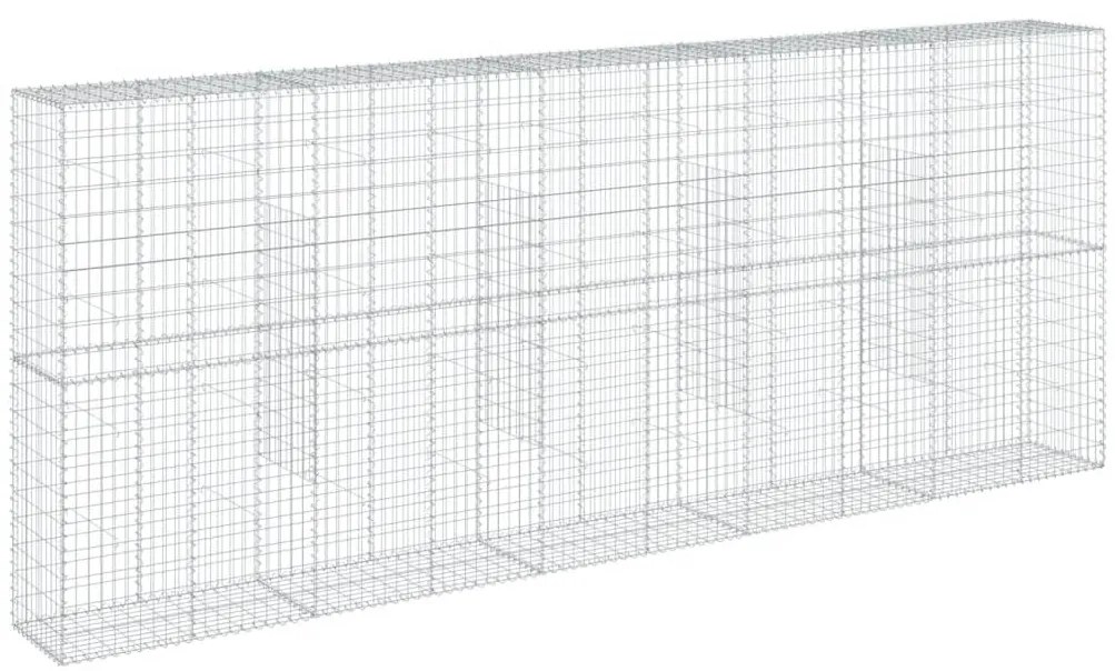 Cesto gabião com cobertura 500x50x200 cm ferro galvanizado