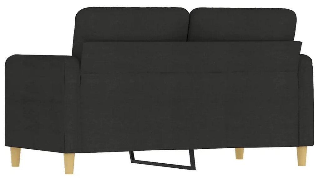 Sofá de 2 Lugares Chloé - Em Tecido - Cor Preto - 138 x 77 x 80 cm - C