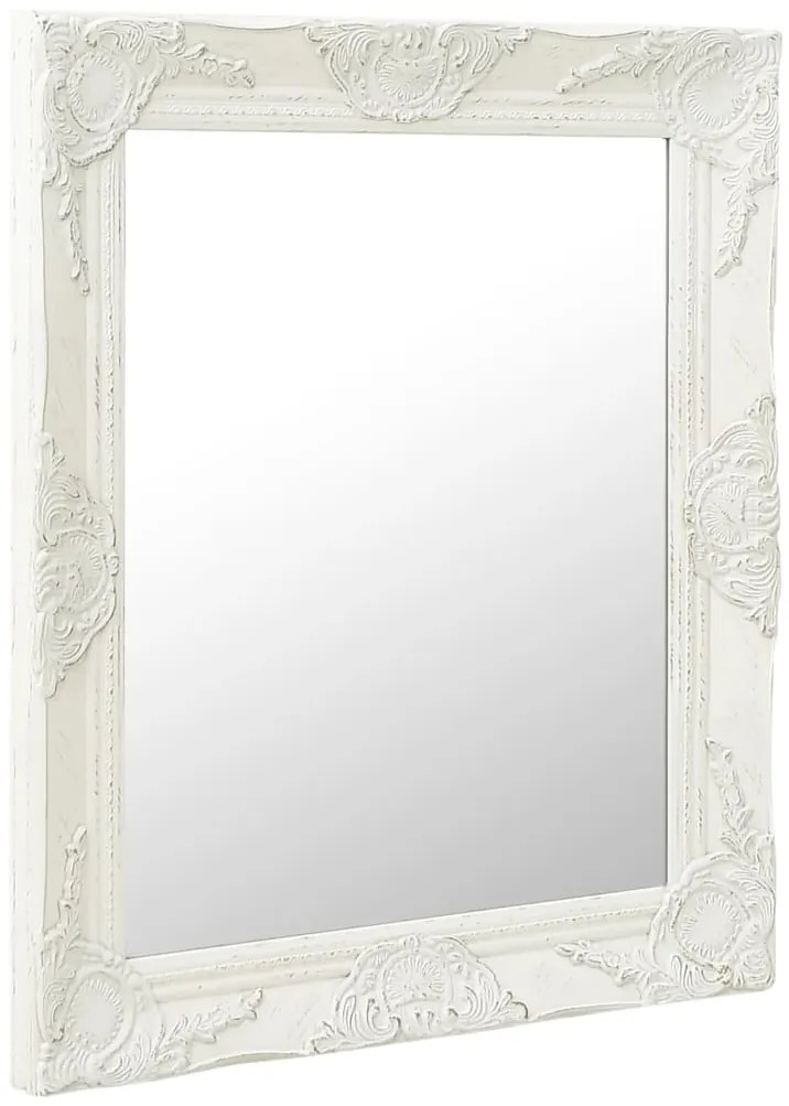 Espelho de parede estilo barroco 50x60 cm branco