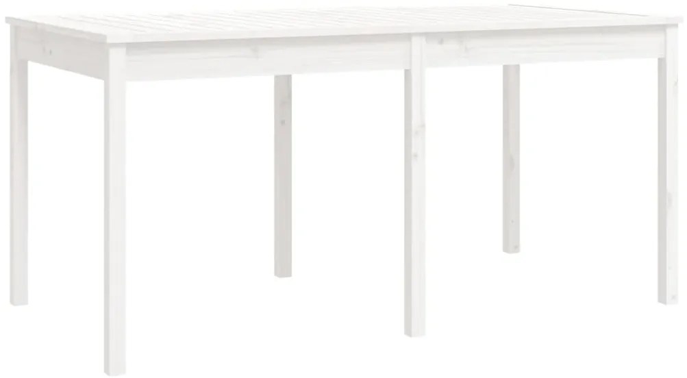 7 pcs conj. de jantar p/ jardim madeira de pinho maciça branco