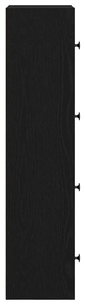 Estante 40x24x102 cm derivados de madeira carvalho preto