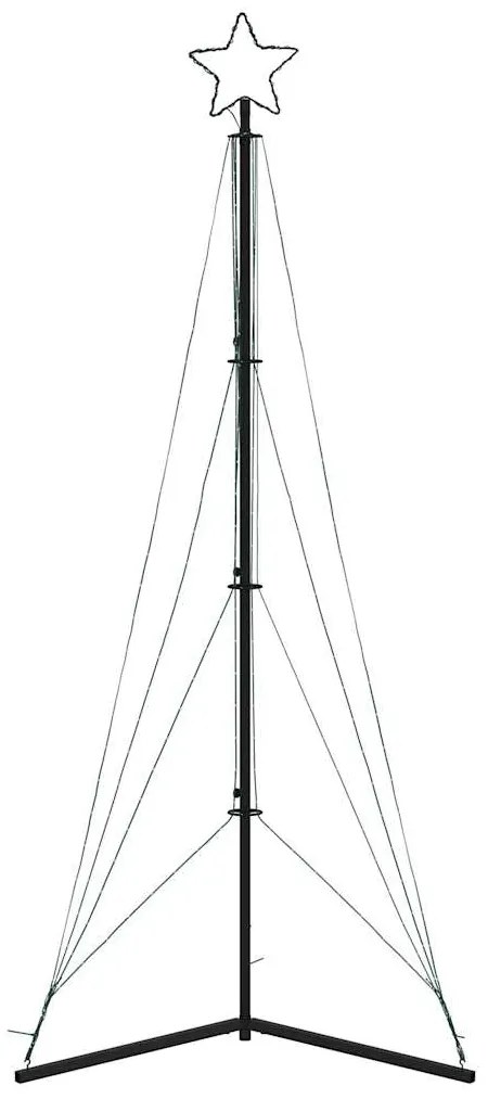 LED Árvore de Natal 483 LEDs Branco Quente 240 cm