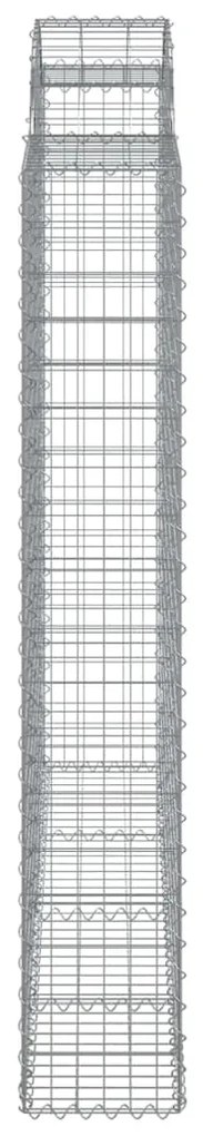Cestos gabião arqueados 4pcs 200x30x180/200cm ferro galvanizado