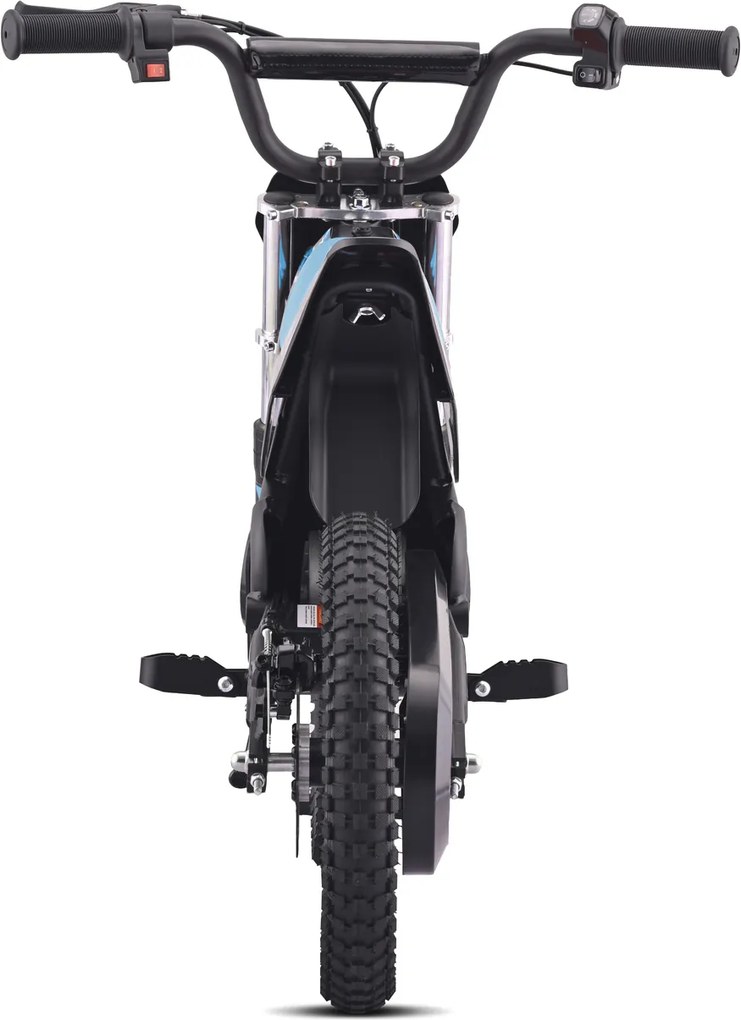 Mota elétrica infantil ROOKIE X 24V (14"), bateria de lítio, motor de 250 W, travão de disco Azul
