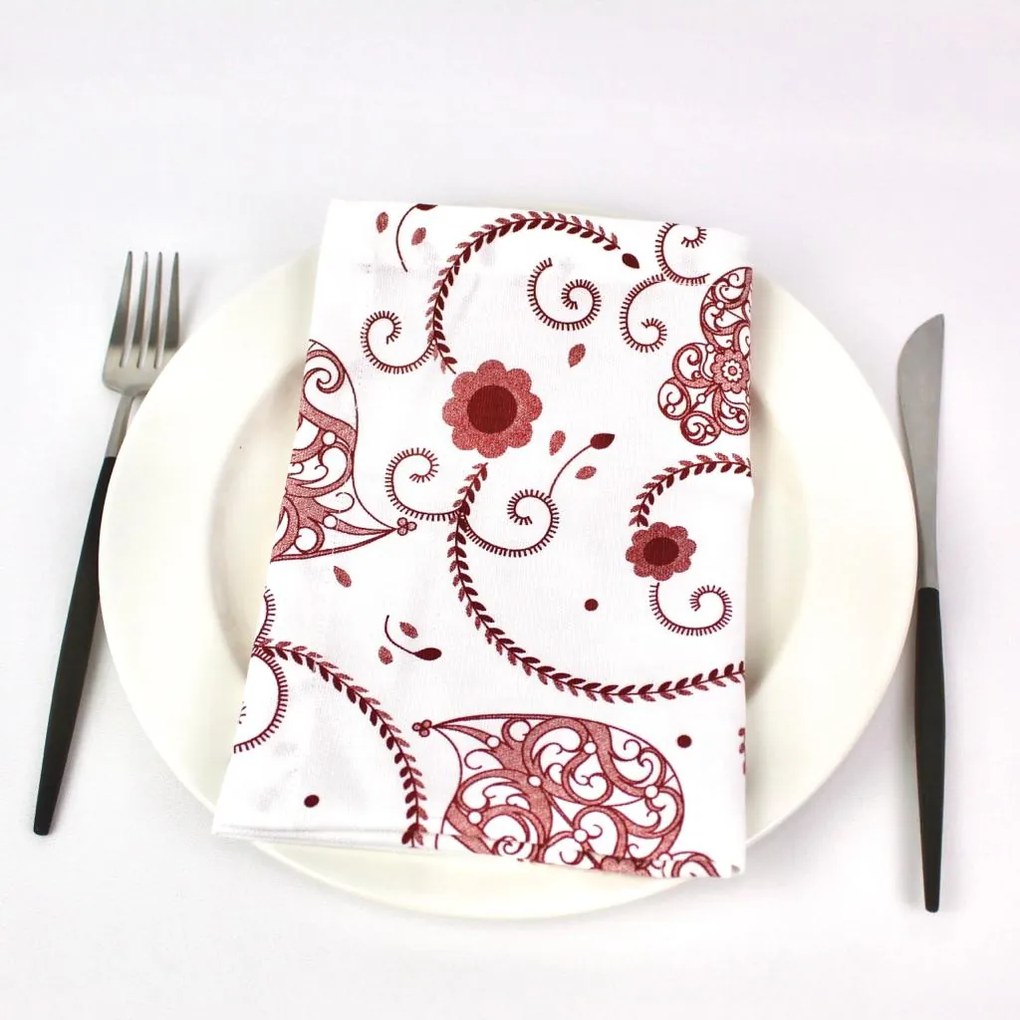 Individual, Guardanapo e Caminho de mesa Viana Red BI