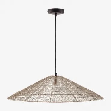 Lâmpada De Teto Suspensa Ø65 Cm Em Ferro Benilde Beige Creme - Sklum