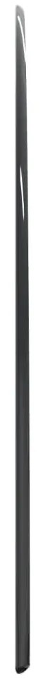 Placa de vidro semicircular para lareira 1000x500 mm