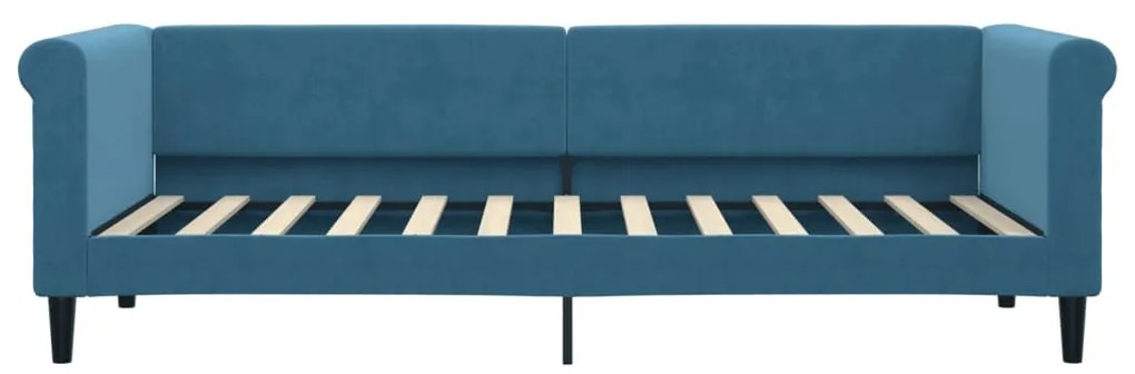 Sofá-cama 80x200 cm veludo azul