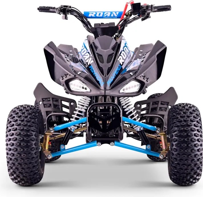 Mini moto 4 gasolina para crianças de 110cc Automática Roan Pantera R7 C/ Marcha atras e Limitador Azul