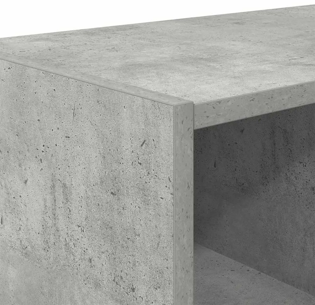 Sapateiras 2 pcs empilháveis 89,5x30x40 cm cinzento cimento