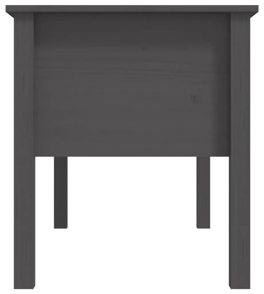 Mesa de centro 102x49x55 cm pinho maciço cinza