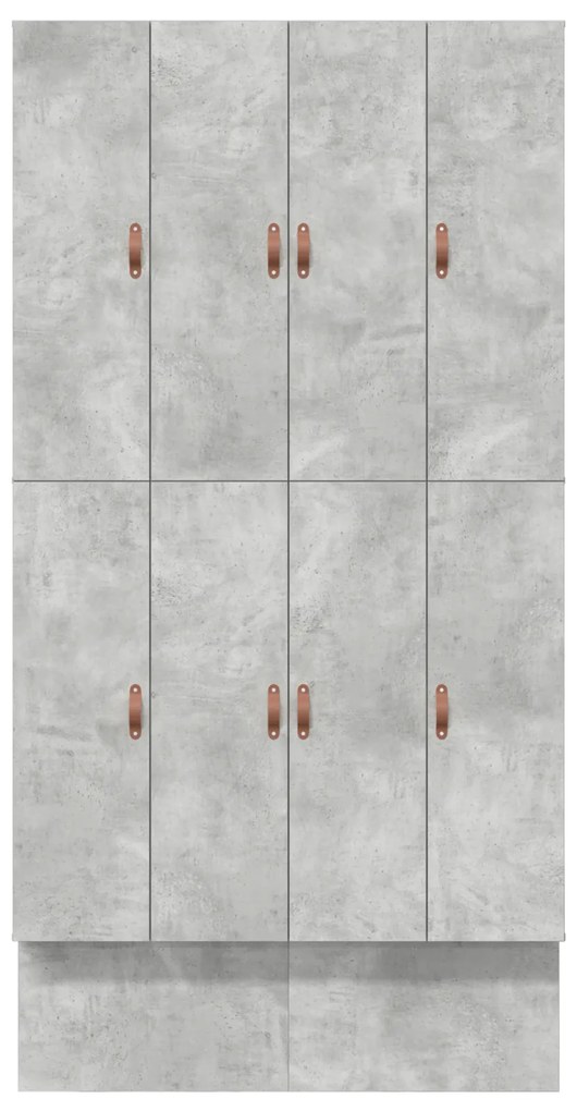 Cama de Armazenamento Cinza Concreto 120x190 cm