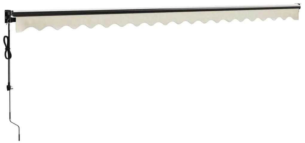 Toldo retrátil automático 5x3 m cor creme