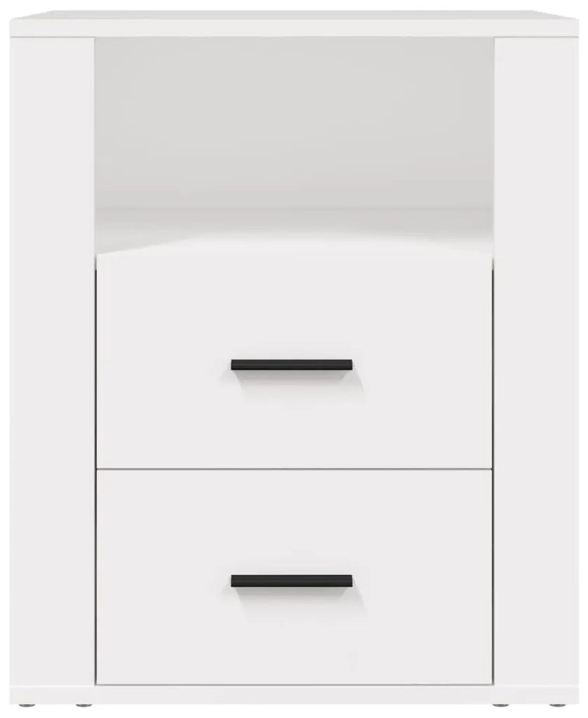 Mesa de cabeceira 50x36x60 cm derivados de madeira branco