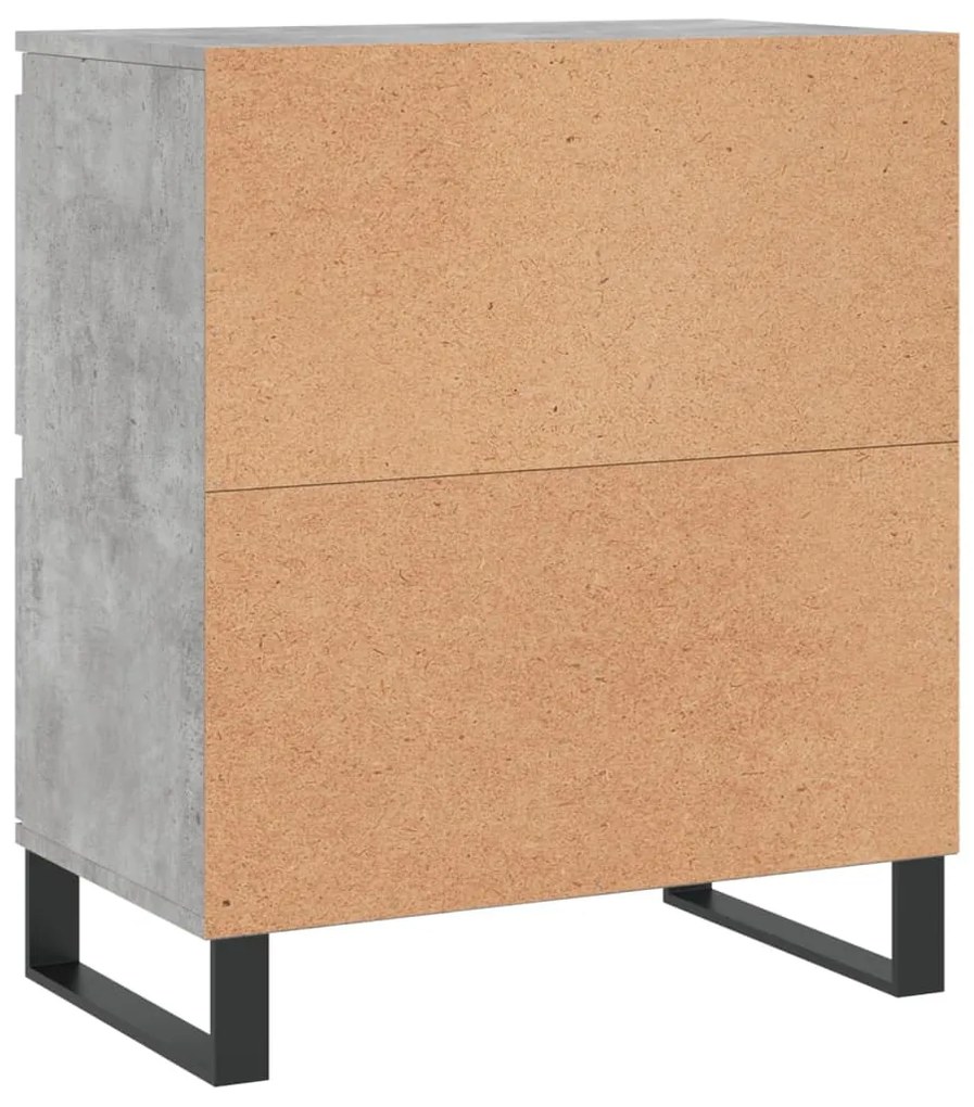 Aparadores 2 pcs derivados de madeira cinzento cimento
