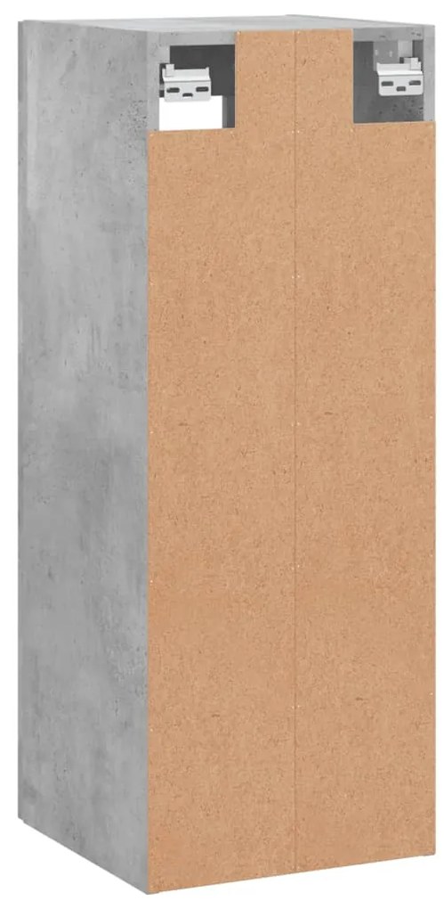 Armário de parede 34,5x34x90 cm cinzento cimento
