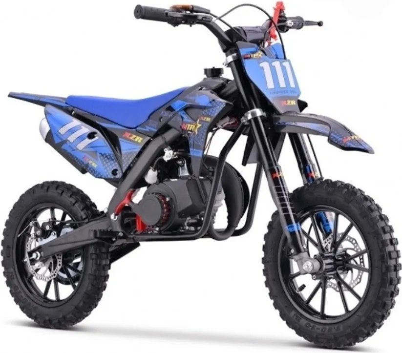 Mini Moto Infantil Gasolina 50 CC MTR Minicross XZR 2025 C/ Limitador Azul