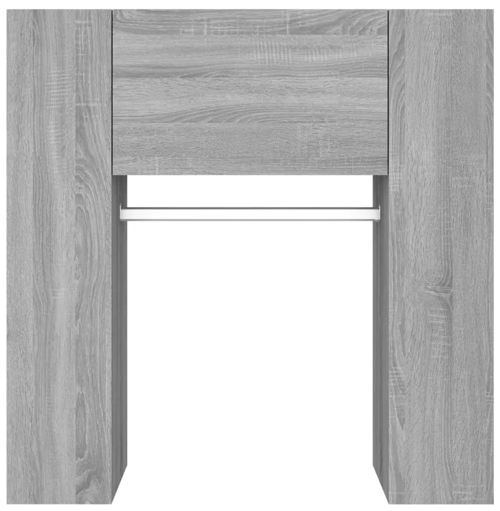 Armários de corredor 2 pcs derivados de madeira cinzento sonoma