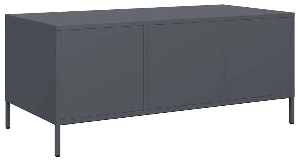 Mesa de centro 101,5x50x43,5 cm aço laminado a frio antracite