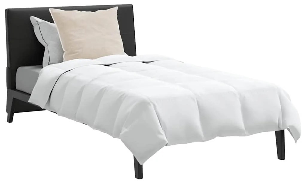 Edredão com travesseiro 2 pcs Branco 155 x 200 cm Penugem